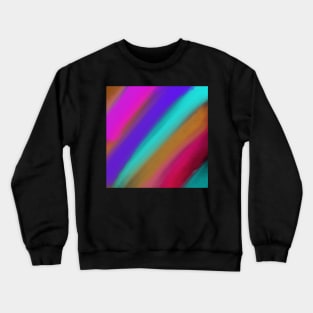 Watercolor stripes abstract Crewneck Sweatshirt